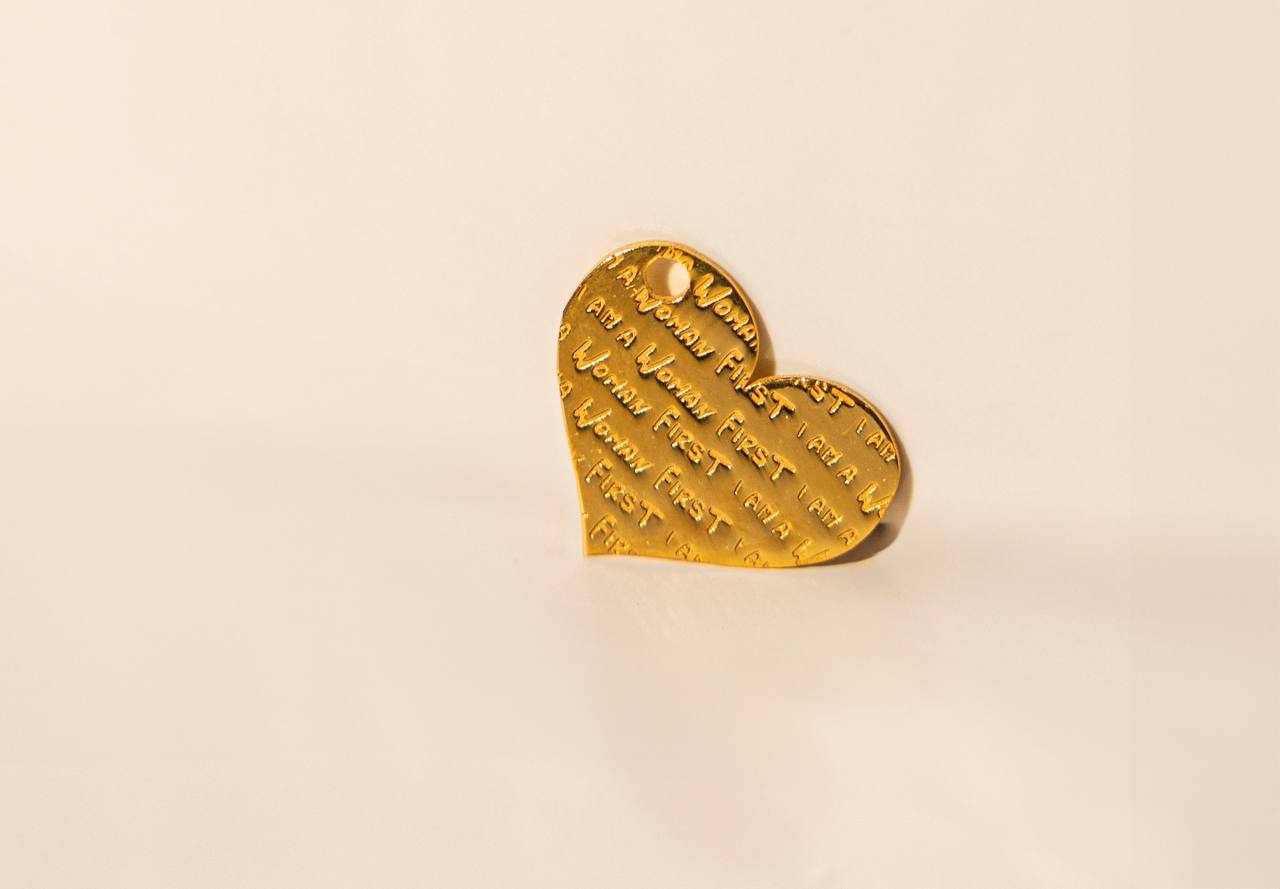Coppia charm cuore per orecchino