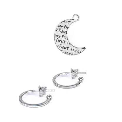 Coppia charm luna per orecchino