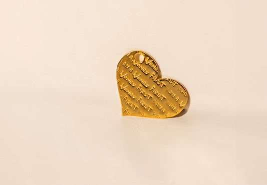 Coppia charm cuore per orecchino