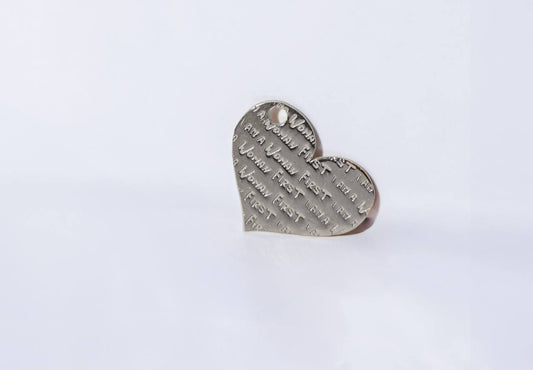 Coppia charm cuore per orecchino